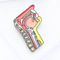 Alloy Side Throat Brooch Pin For Suits Sweaters And Coats view 3