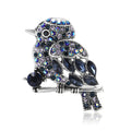 Vintage Alloy Rhinestone Sparrow Brooch For Suits And Coats view 5