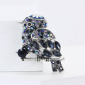 Vintage Alloy Rhinestone Sparrow Brooch For Suits And Coats view 2