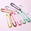 Colorful Eco Painted Iron Safety Pin Brooch Clasp With Pendant Doll Charm For Accessories view 4