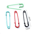 Colorful Eco Painted Iron Safety Pin Brooch Clasp With Pendant Doll Charm For Accessories view 2