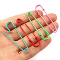 Colorful Eco Painted Iron Safety Pin Brooch Clasp With Pendant Doll Charm For Accessories view 3