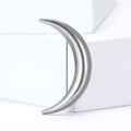 Alloy Polished Moon Brooch For Women's Suit And Coat Decoration view 2