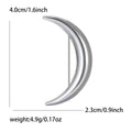 Alloy Polished Moon Brooch For Women's Suit And Coat Decoration view 4