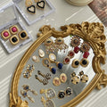 Vintage Alloy Rhinestone Snake Stud Earrings For Women, Light Luxury Animal Style view 3