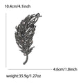 Alloy Rhinestone Feather Brooch For Women's Suits And Cardigans view 4
