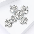 Alloy Cross Brooch For Trendy Women's Clothing Decoration view 3