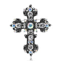 Alloy Cross Brooch For Trendy Women's Clothing Decoration view 2