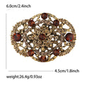 Metal Alloy Rhinestone Palace Style Brooch Pin For Women Suits view 5