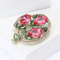 Alloy Rhinestone Balloon Flower Brooch For Women's Clothing Decoration view 3