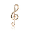 Alloy Polished Music Note Brooch Pin For Suits And Coats view 5