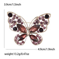 Alloy Rhinestone Hollow Butterfly Brooch Pin For Women's Apparel view 6