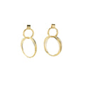Elegant Luxury Multi Layer Alloy Round Hoop Hollow Metal Drop Earrings For Women Fashion Statement Earrings view 5