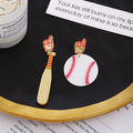 Style Baseball Jersey Ball Cap Glove Bat Acrylic Enamel Dangle Sports Festival Earrings view 2