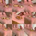 Vintage Zircon Tiger Eye Open Ring For Women view 2