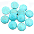 Vintage Oval Flatback Cracked Turquoise Synthetic Howlite Cabochon For Rings Bracelets DIY Jewelry view 3