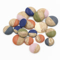 12-20mm Round Wood Grain Resin Cabochon Patches For Necklace DIY Jewelry Accessories view 5