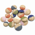 12-20mm Round Wood Grain Resin Cabochon Patches For Necklace DIY Jewelry Accessories view 2