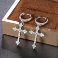Light Luxury Zircon Inlaid Drop Earrings For Women, Niche Daily Sparkling Dangle Ear Jewelry view 2
