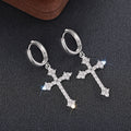 Light Luxury Zircon Inlaid Drop Earrings For Women, Niche Daily Sparkling Dangle Ear Jewelry view 5