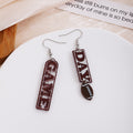 Creative Acrylic Sports Ping Pong Paddle Tennis Racket Billiards Triangle Statement Drop Earrings view 4