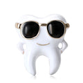 Alloy Enamel Sunglasses Tooth Brooch Pin For Unisex Clothing Decoration view 5
