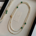 Light Luxury Faux Pearl Sweater Necklace For Women, Geometric Round Elegant Fashion Accessory view 2