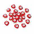 9x8mm 0.34g Gold Zinc Alloy Charm Pendant for DIY Necklace Bracelet Jewelry Making view 2