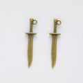Zinc Alloy Sword Charm Pendant No.955863 for DIY Necklace Bracelet Jewelry Making view 2