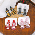 Creative Happy New Year Top Hat Acrylic Drop Earrings For Women, Cute Party Statement Earrings view 1
