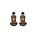Creative Happy New Year Top Hat Acrylic Drop Earrings For Women, Cute Party Statement Earrings view 5