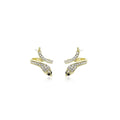Elegant Rhinestone Serpent Wrap Alloy Studs, Luxury Snake Shape Jewelry For Women Earrings view 5