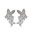 Light Luxury Alloy Butterfly Zircon Tassel Clip-on Earrings For Non-Pierced Ears view 5