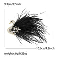 Copper Zircon Feather Swan Brooch Pin For Elegant Womens Apparel view 6