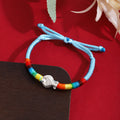 Ethnic Tibetan Year Of The Fish Adjustable Colorful Cord Bracelet Light Luxury Fashion Hand Rope view 3
