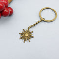 Zinc Alloy Simple Sun Keychain Bag Charm Gift view 6