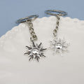 Zinc Alloy Simple Sun Keychain Bag Charm Gift view 4