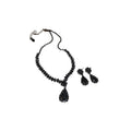 Rhinestone Waterdrop Alloy Necklace And Earrings Jewelry Set, Light Luxury Collarbone Style view 5