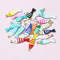 18x5mm 0.3g Gold Zinc Alloy Charm Pendant No.443525 for DIY Necklace Bracelet Jewelry Making view 3
