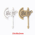 Zinc Alloy Axe Charm Pendant No.712787 for DIY Necklace Bracelet Jewelry Making view 1