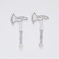 Zinc Alloy Axe Charm Pendant No.448716 for DIY Necklace Bracelet Jewelry Making view 2