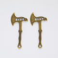 Zinc Alloy Axe Charm Pendant No.448716 for DIY Necklace Bracelet Jewelry Making view 3