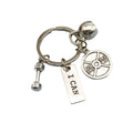 Metal Dumbbell Barbell Kettlebell Keychain Fitness Gift view 5