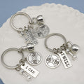 Metal Dumbbell Barbell Kettlebell Keychain Fitness Gift view 4