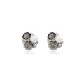 Elegant French Vintage Pearl Rose Flower Studs, Alloy Rhinestone Crystal Cluster Luxury Earrings view 5
