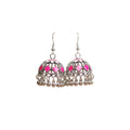 Vintage Bohemian Hollow Bell Tassel Alloy Enamel Jhumka Drop Dangle Luxury Ethnic Statement Earrings view 5