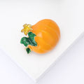 Alloy Enamel Pumpkin Brooch Pin For Women's Sweater And Blazer Decoration view 3