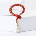 Alloy Enamel Snake Brooch Pin For Suits Cardigans And Coats view 2