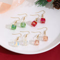 Elegant Handmade Colorful Crystal Gift Box Dangle Alloy Hooks For Women Light Luxury Sweet Style Earrings view 1