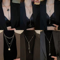 Minimalist Alloy Butterfly Adjustable Sweater Necklace For Women Light Luxury Fashion Jewelry view 2